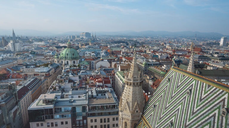 Aerial view of Vienna