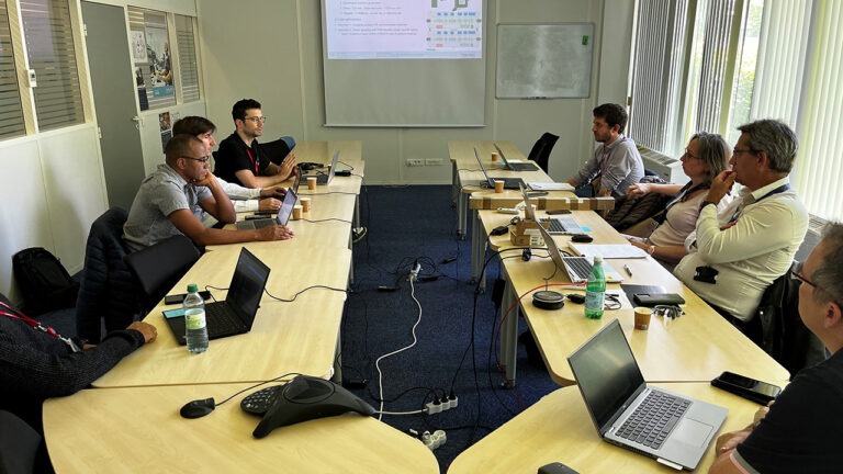 The 5G-STARDUST partners at work during the project's first Integration Workshop