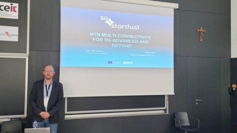 DLR presenting 5G-STARDUST at the S5LECT Mid Term Event