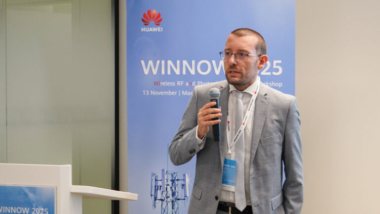 Prof Alessandro Guidotti (CNIT) at the Huawei WINNOW workshop